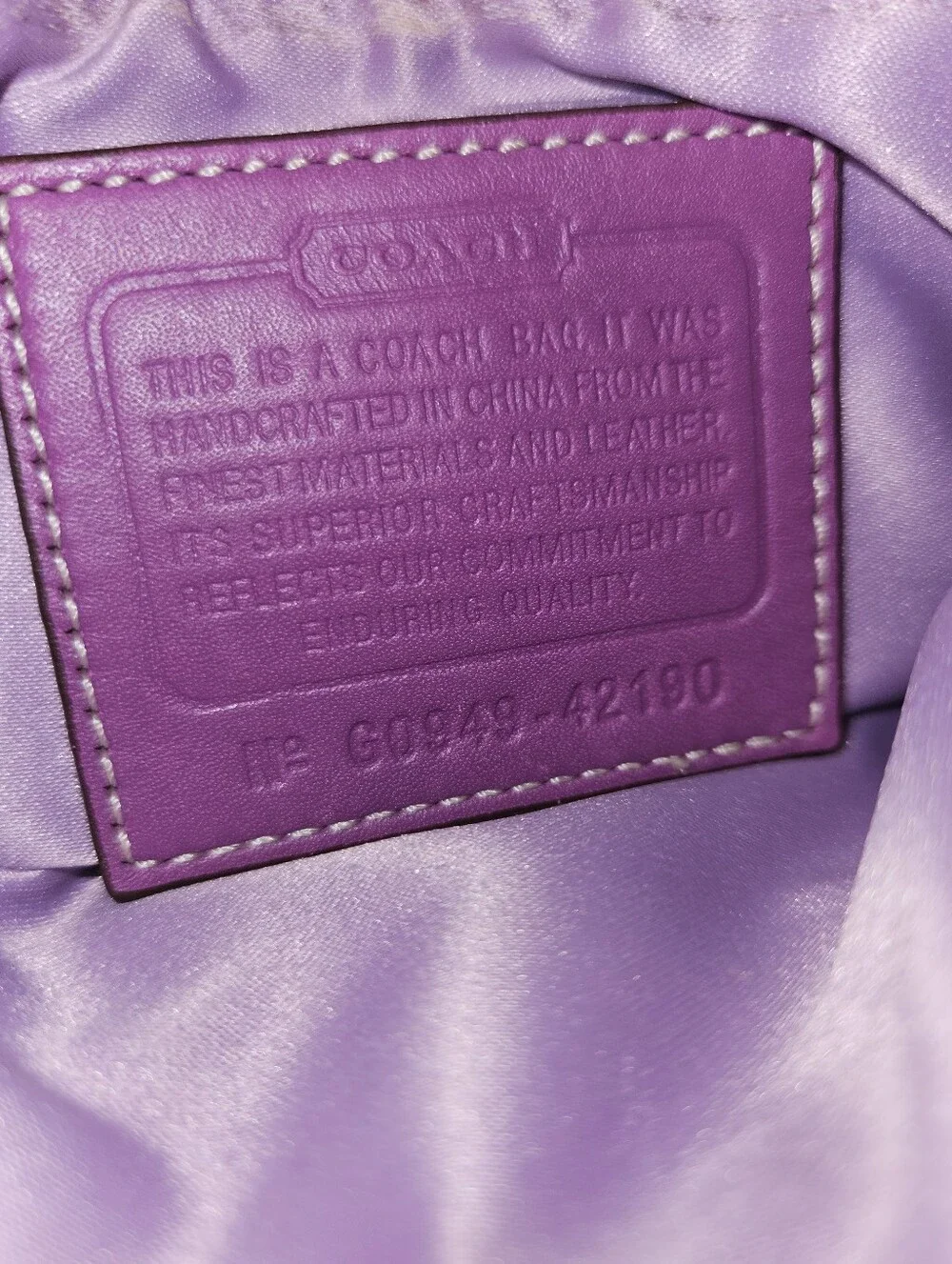 Vintage Y2K Coach Signature Canvas Swingpack Purple Crossbody Bag
